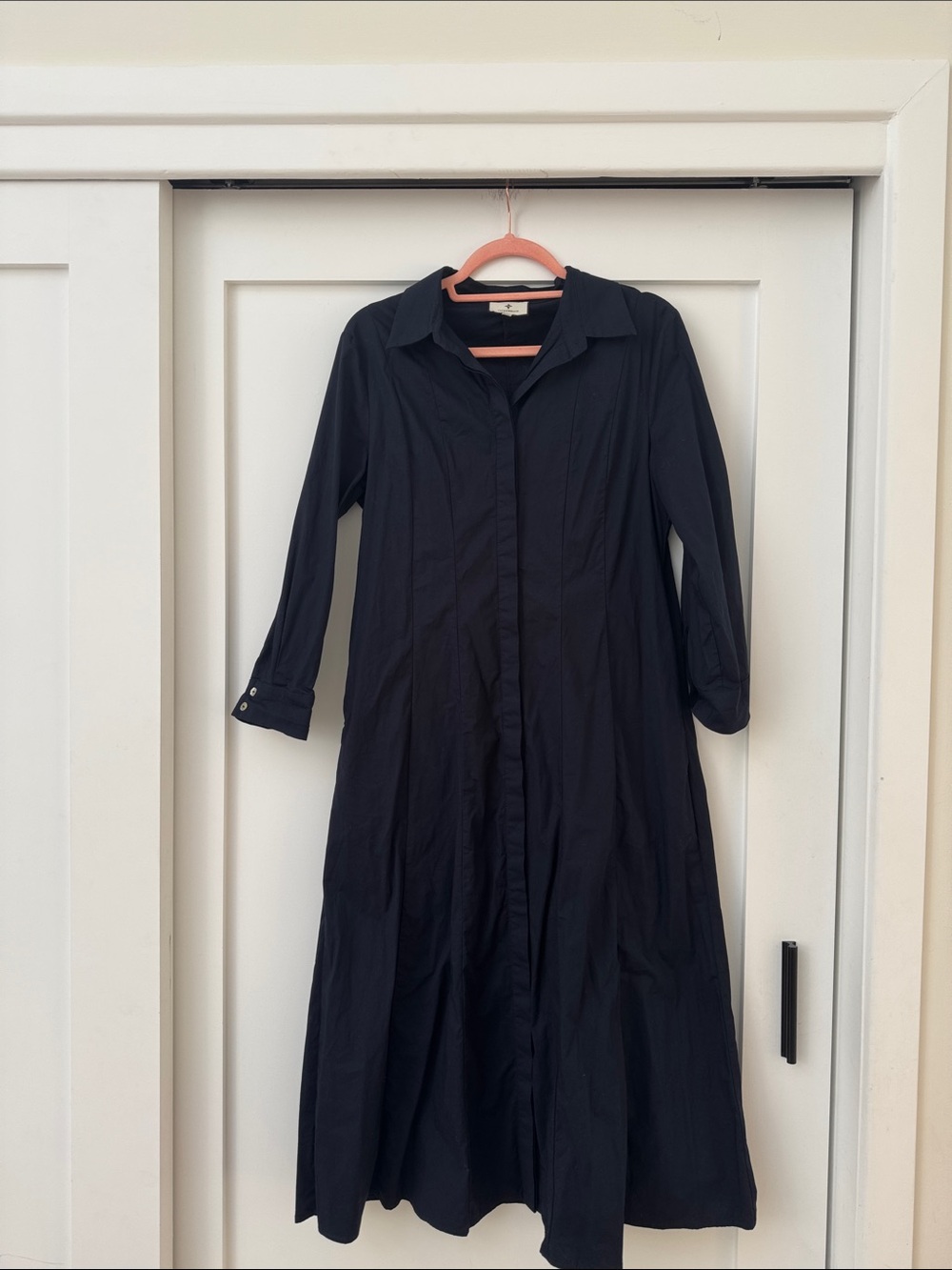 Tuckernuck Black Long-Sleeve Shirt Dress